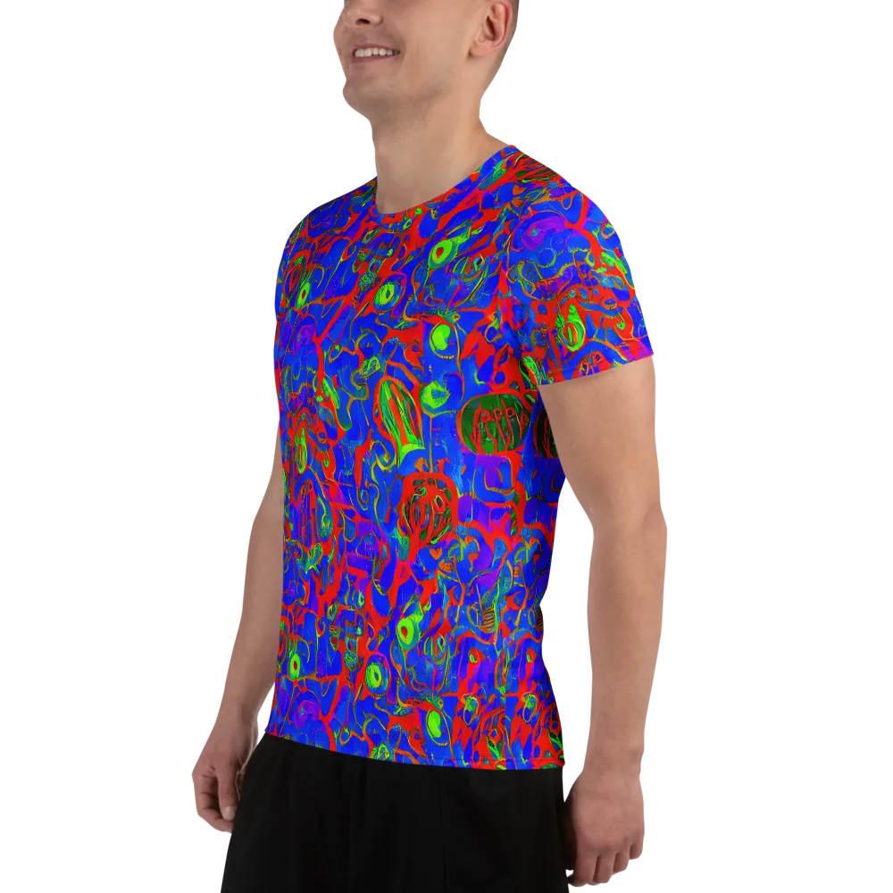 Color Collision on Men's Athletic T-Shirt — Left