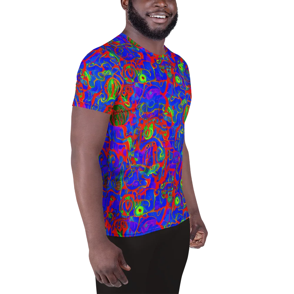 Color Collision on Men's Athletic T-Shirt — Right