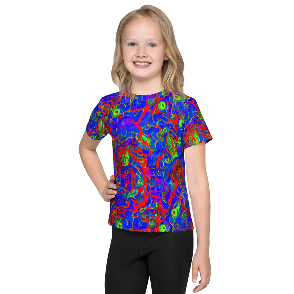Color Collision on Kids Crew Neck T-Shirt — Front