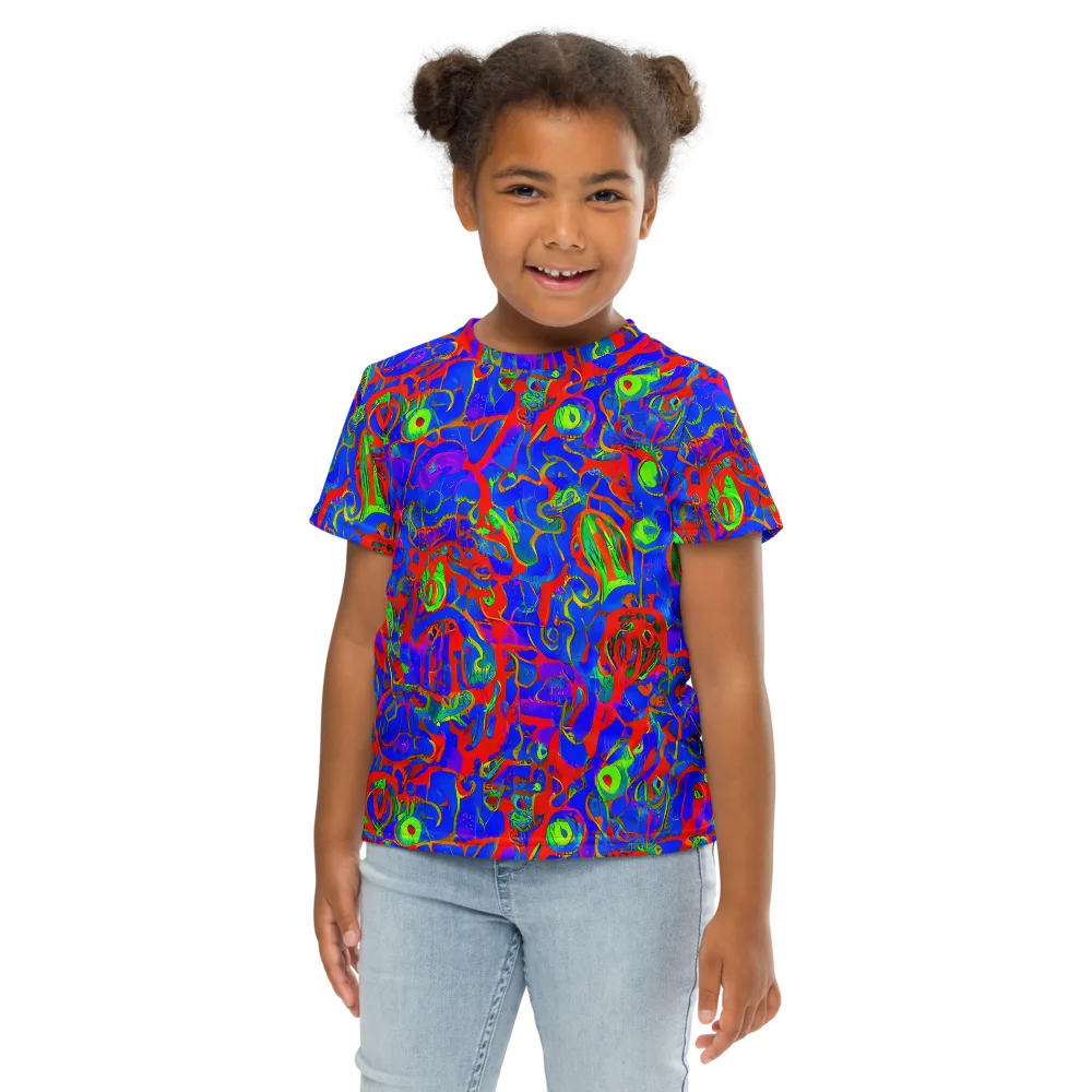 Color Collision on Kids Crew Neck T-Shirt — Front