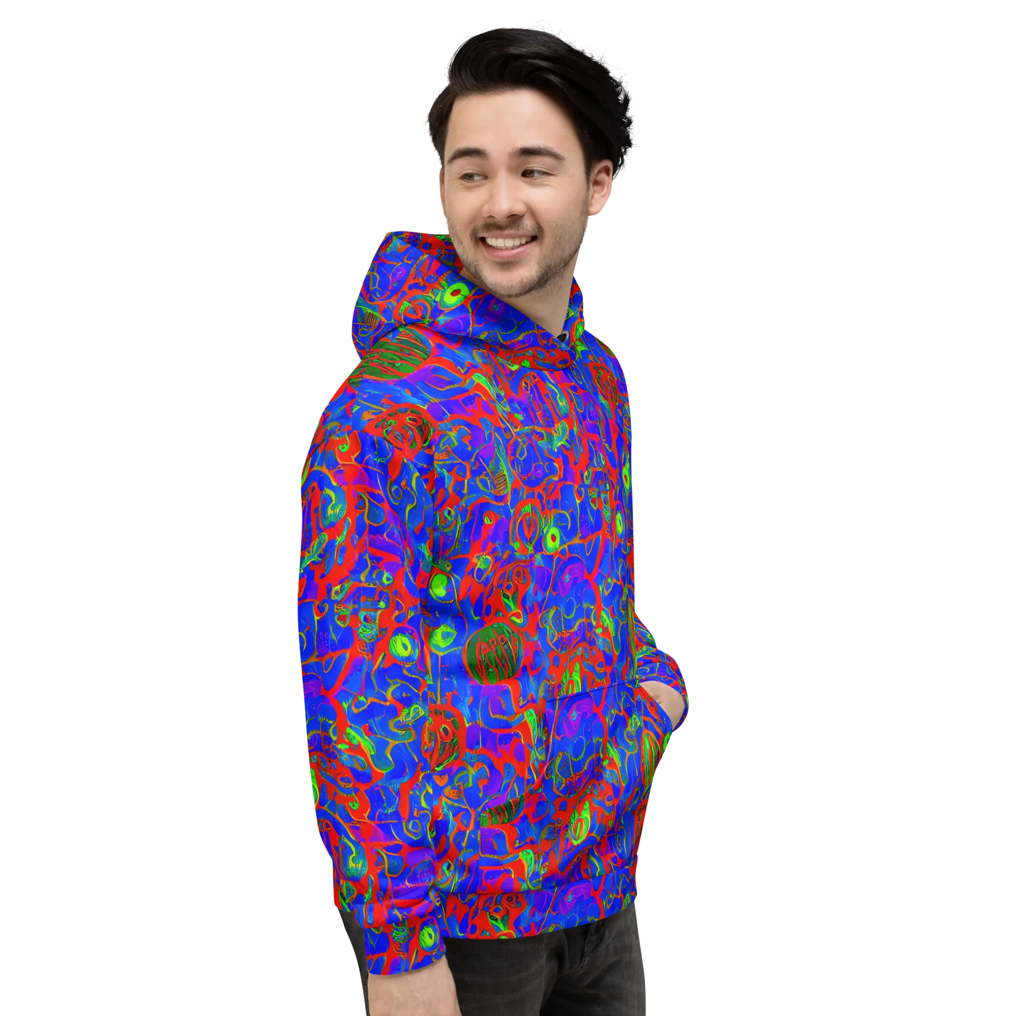 Color Collision on Hoodie — Right