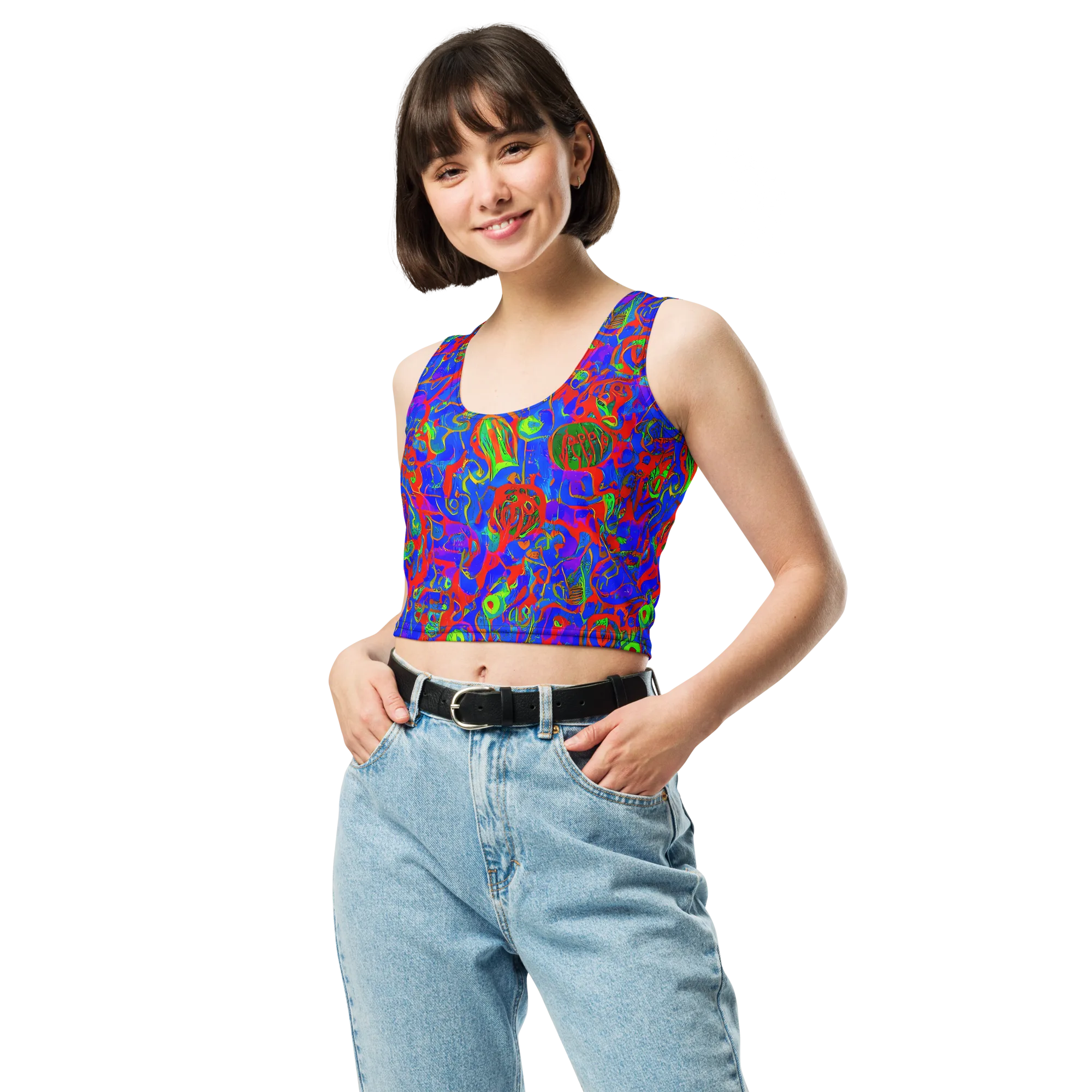 Color Collision on Crop Top — Front
