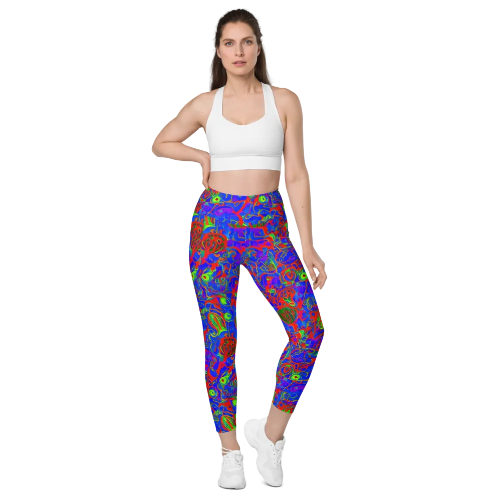 Color Collision on Leggings with Pockets — Front