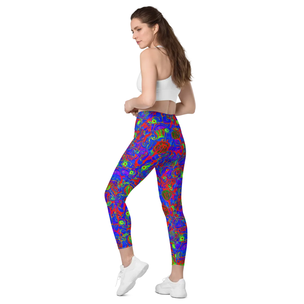Color Collision on Leggings with Pockets — Left Back