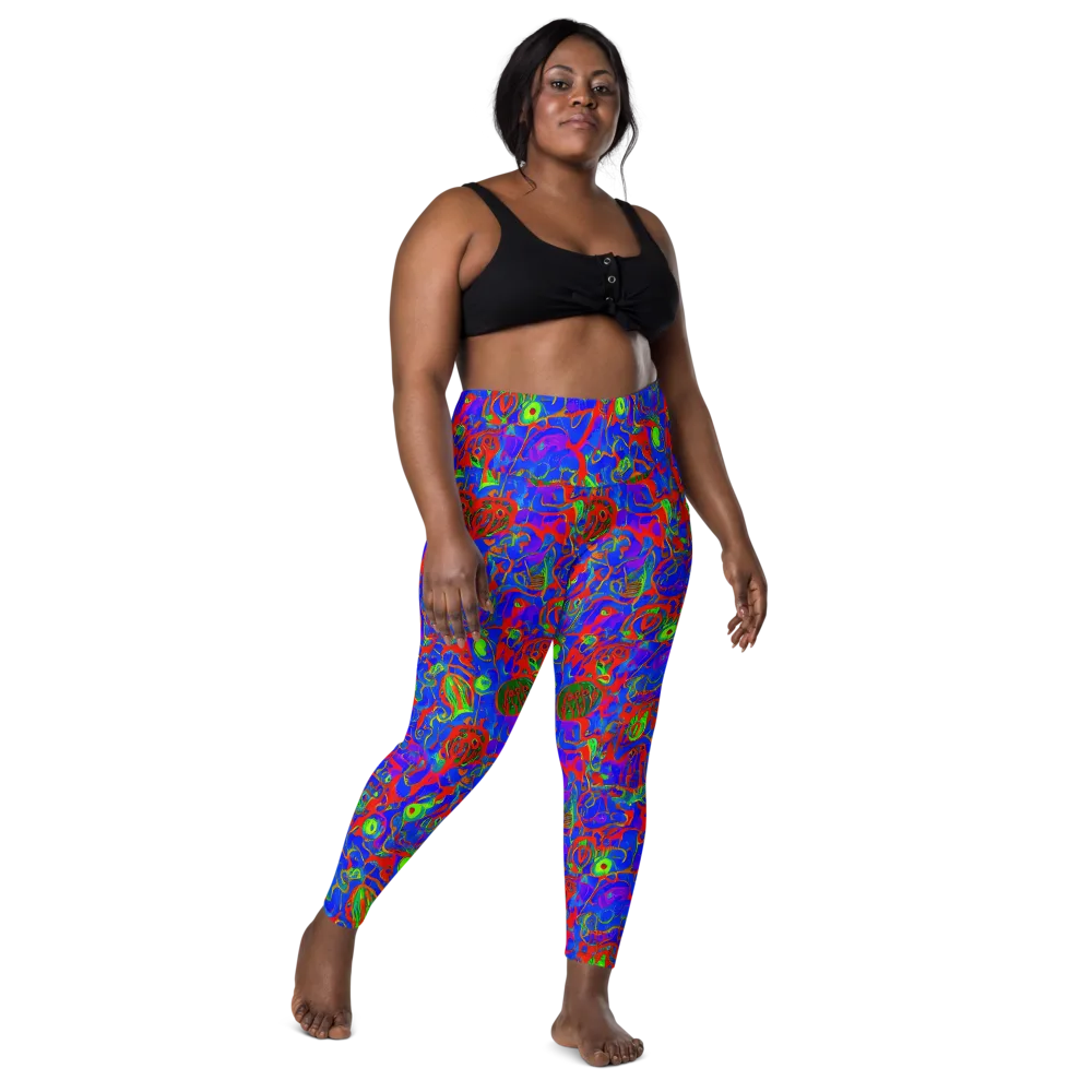 Color Collision on Leggings with Pockets — Front