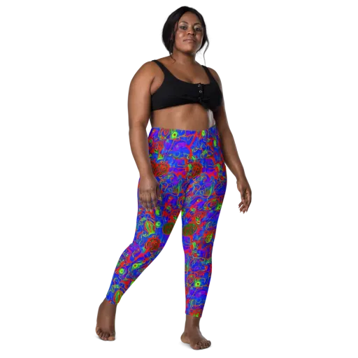Color Collision on a Leggings with Pockets