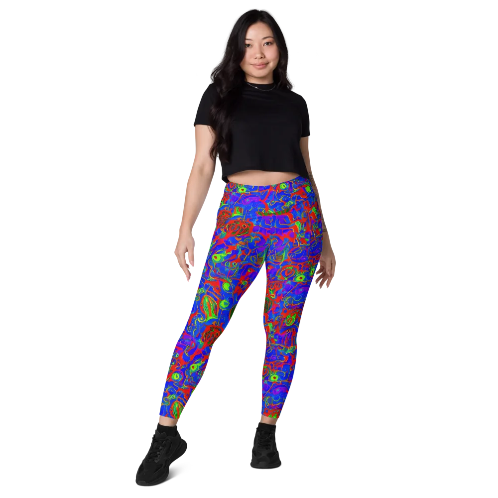 Color Collision on Leggings with Pockets — Front