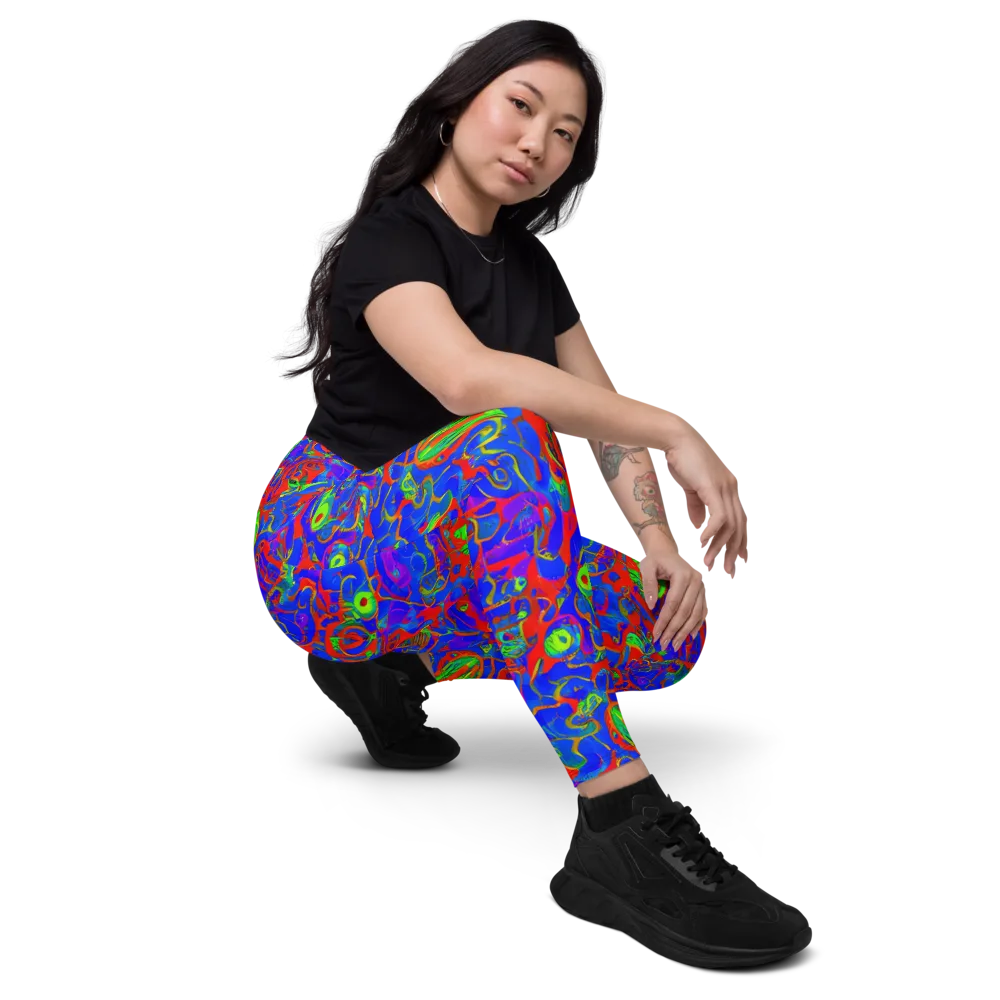 Color Collision on Leggings with Pockets — Right Front