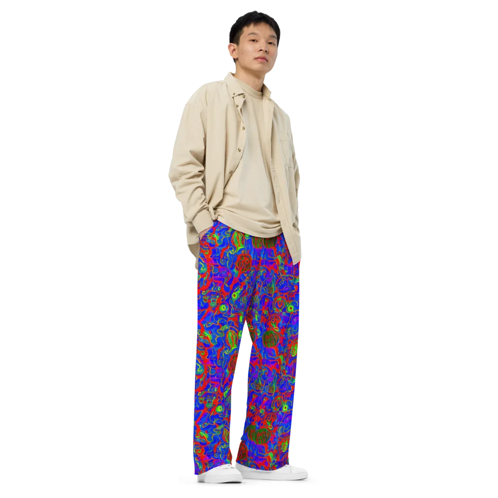 Color Collision on Wide-Leg Pants — Right Front