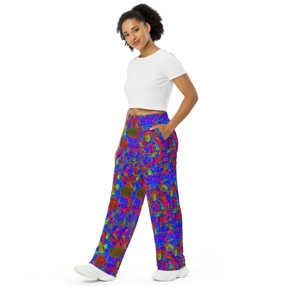 Color Collision on Wide-Leg Pants — Left Front