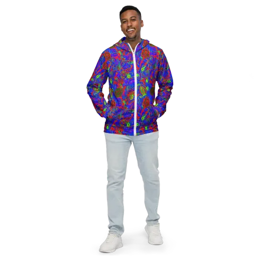 Color Collision on a Men's Windbreaker