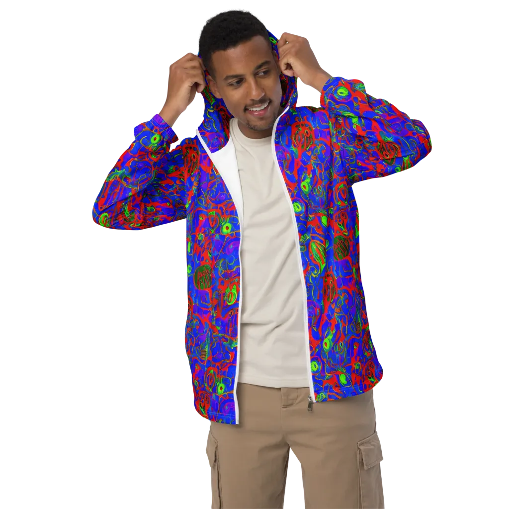 Color Collision on Men's Windbreaker — Front