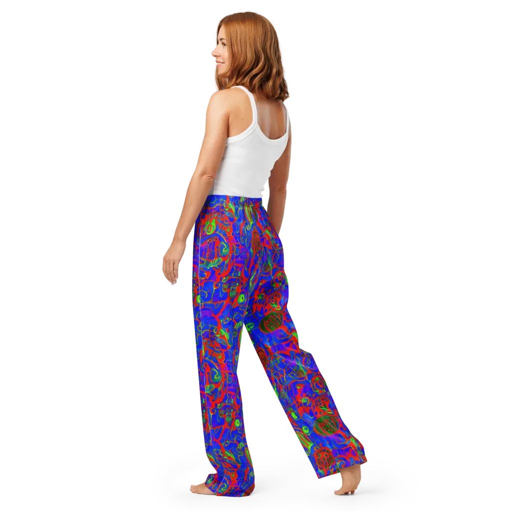 Color Collision on Women's Pajama Pants — Back