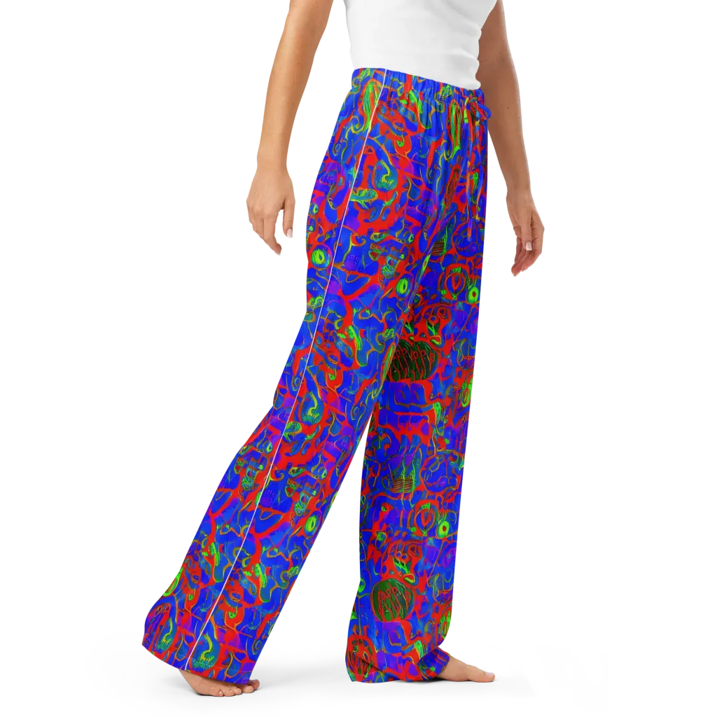 Color Collision on Women's Pajama Pants — Right Front