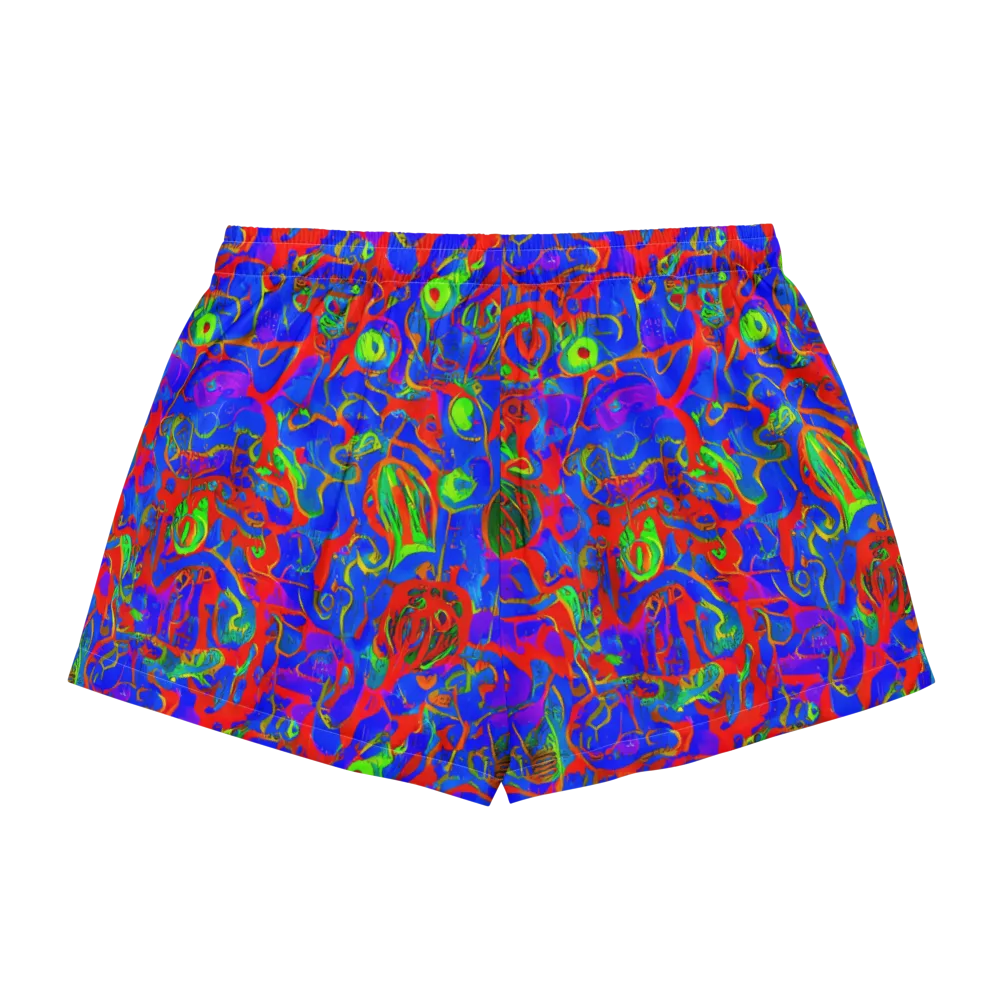 Color Collision on Women's Pajama Shorts — Back