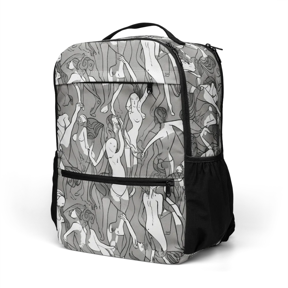 Monochrome Muses on Utility Backpack — Left Front