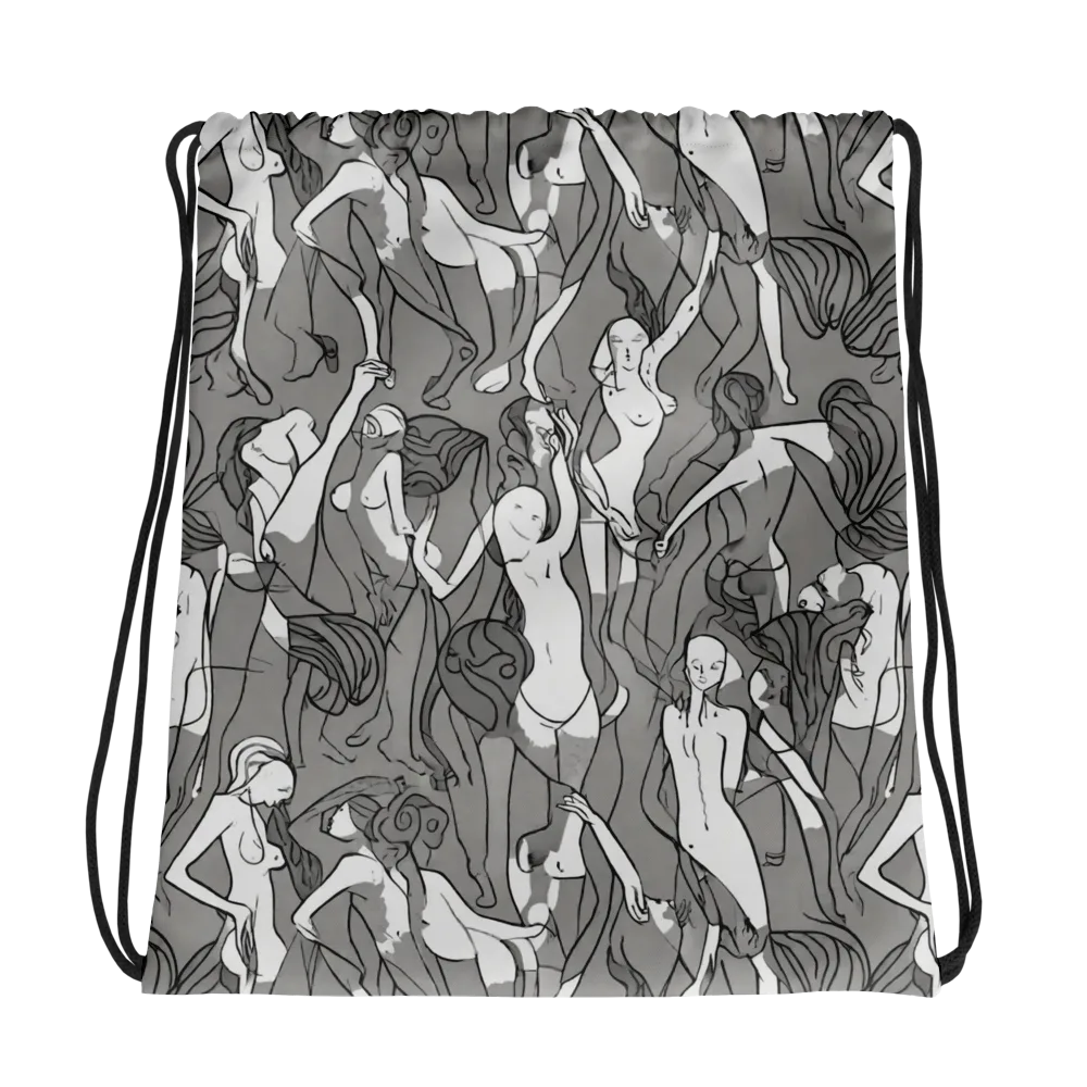 Monochrome Muses on Drawstring Bag — Photo