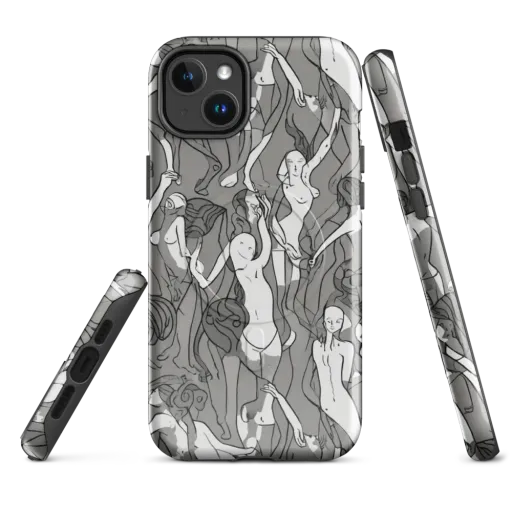 Monochrome Muses on a MagSafe Tough Case for iPhone®