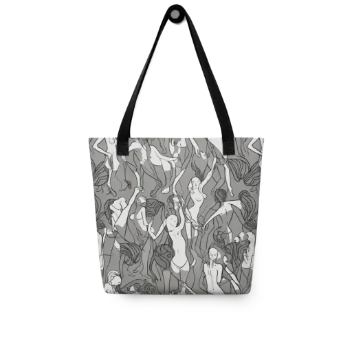 Monochrome Muses on a Tote Bag