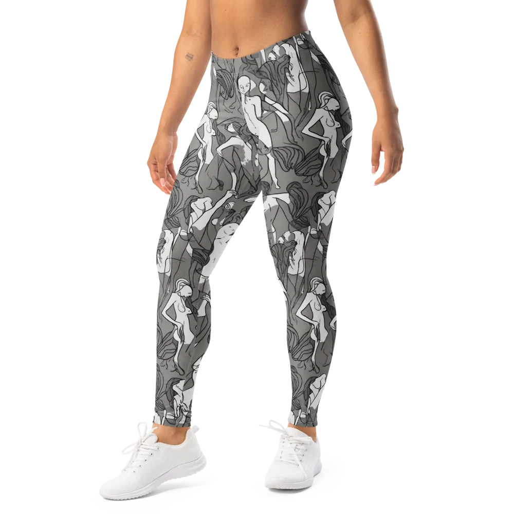 Monochrome Muses on Leggings — Left Front