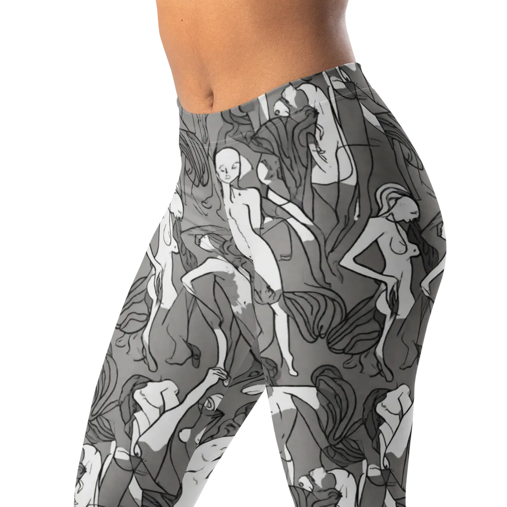 Monochrome Muses on Leggings — Left Front
