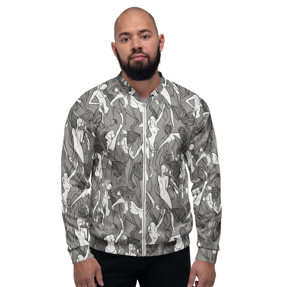 Monochrome Muses on Bomber Jacket — Front