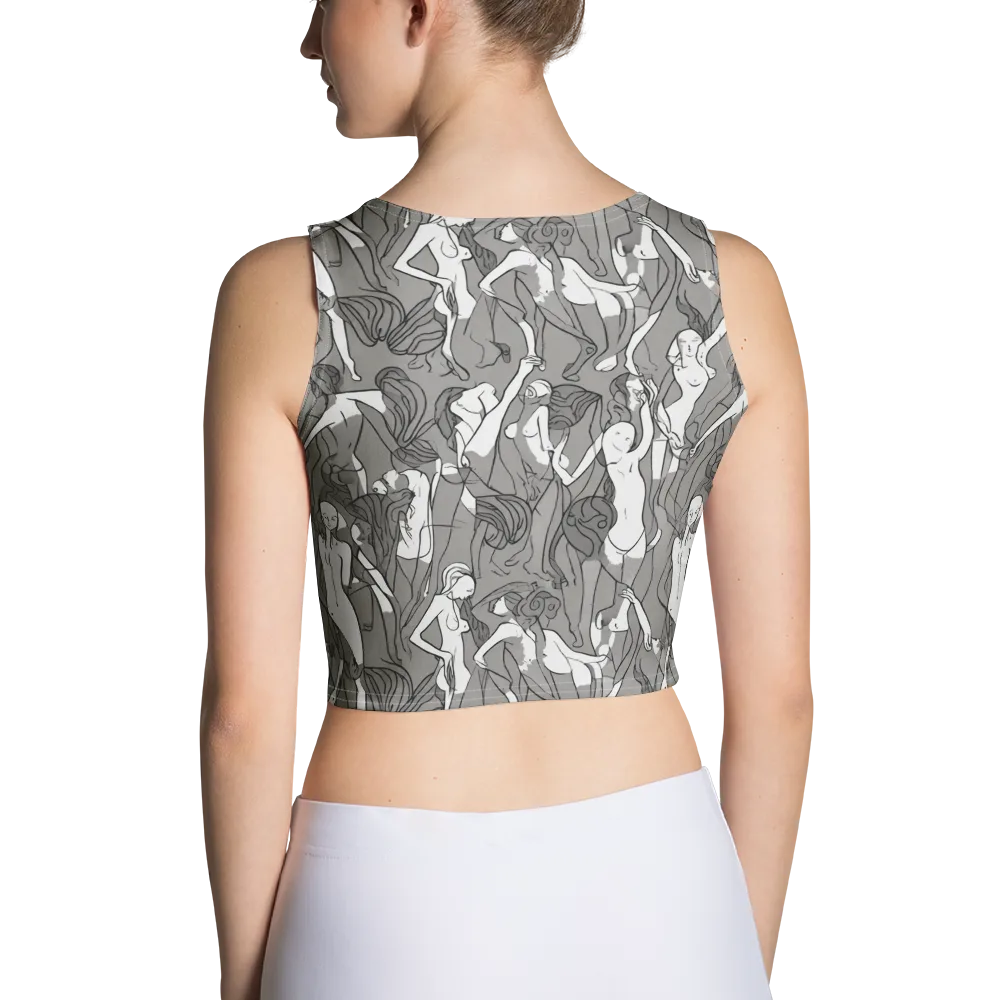 Monochrome Muses on Crop Top — Back