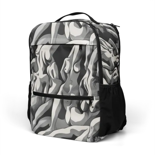 Silver Figurefield on a Utility Backpack