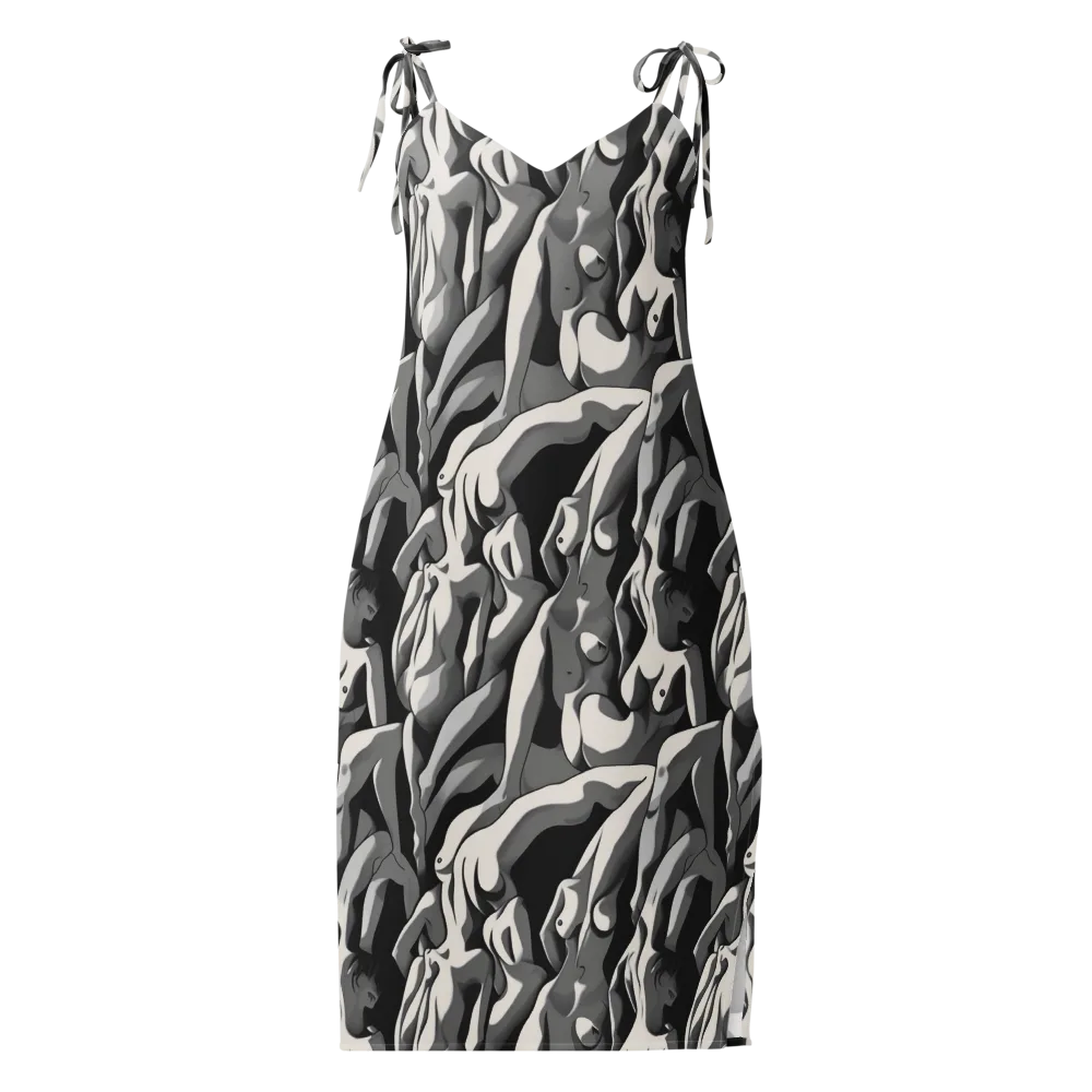 Silver Figurefield on Slip Dress — Front