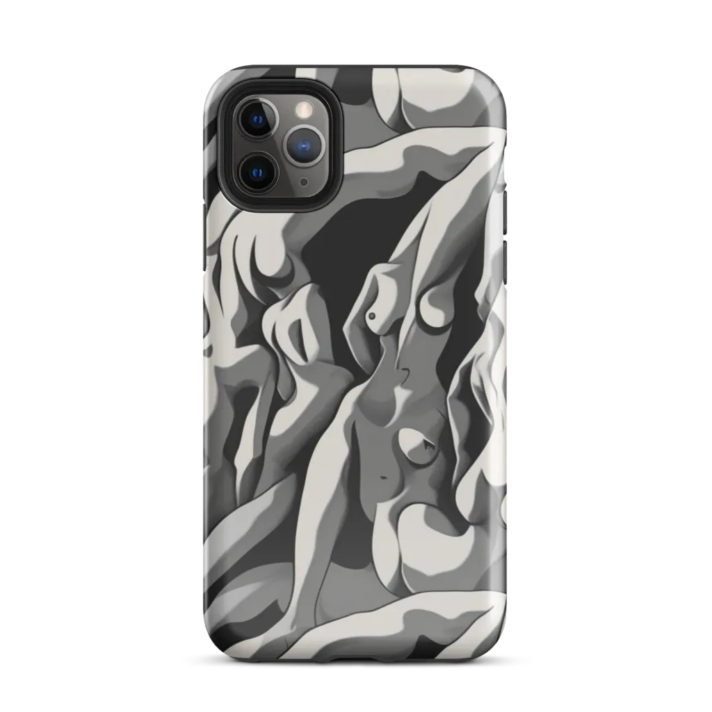 Silver Figurefield on Tough Case for iPhone® — Front