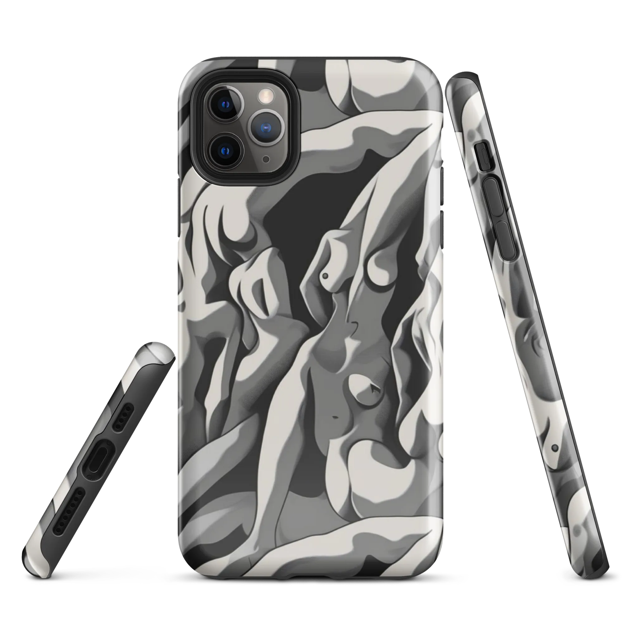 Silver Figurefield on Tough Case for iPhone® — Front