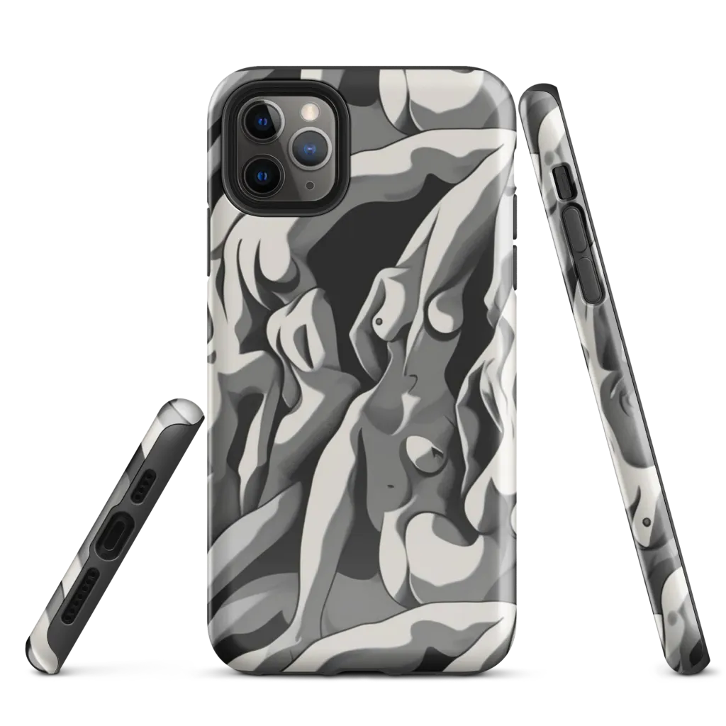 Silver Figurefield on Tough Case for iPhone® — Front