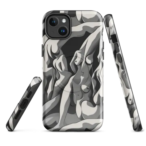 Silver Figurefield on a MagSafe Tough Case for iPhone®