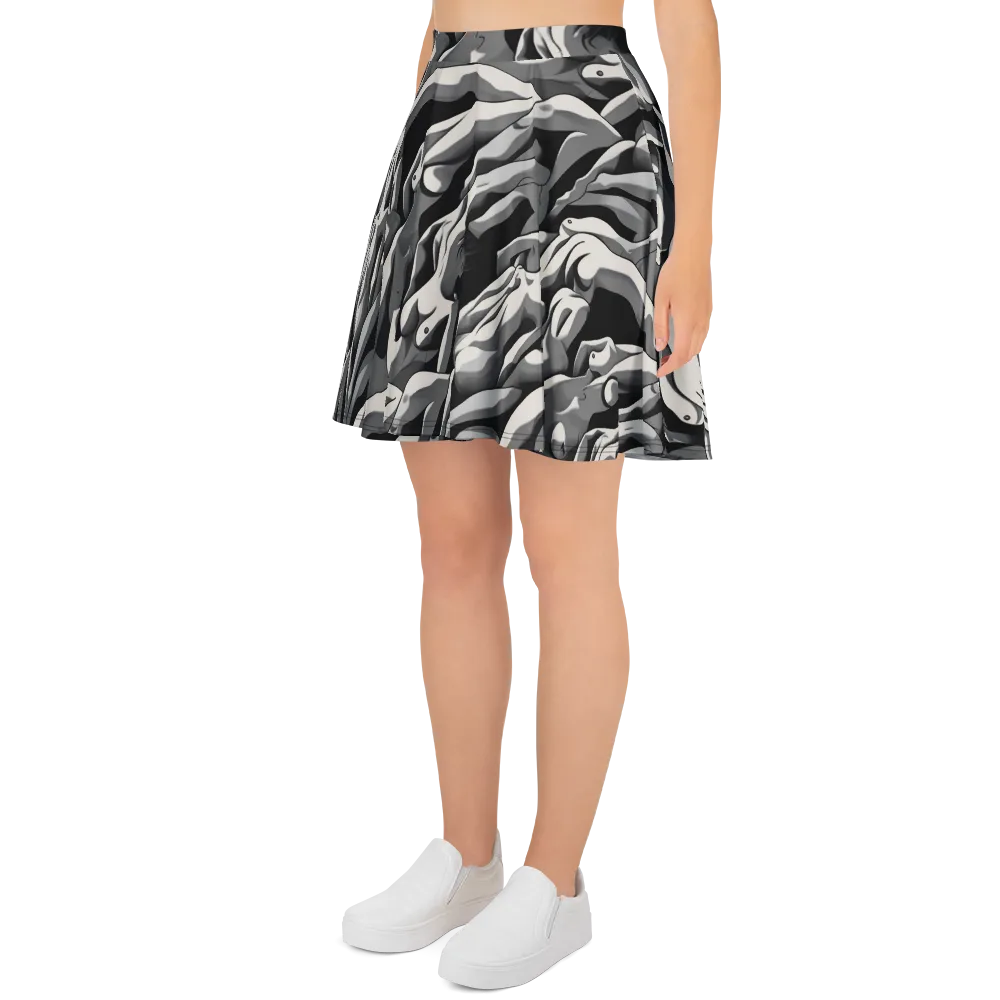 Silver Figurefield on Skater Skirt — Left