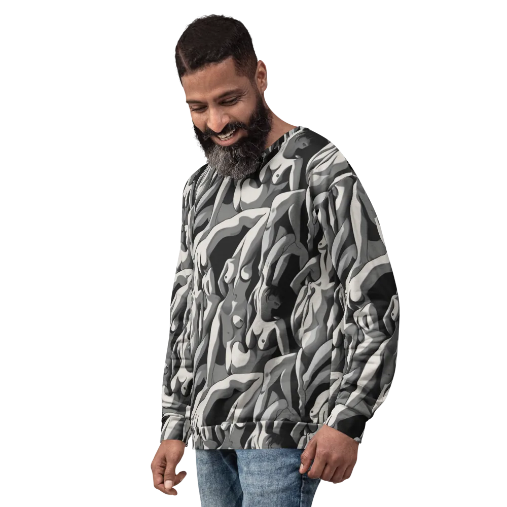 Silver Figurefield on Sweatshirt — Left Front