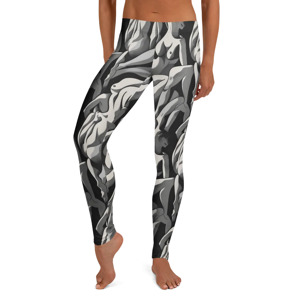 Silver Figurefield on Leggings — Front