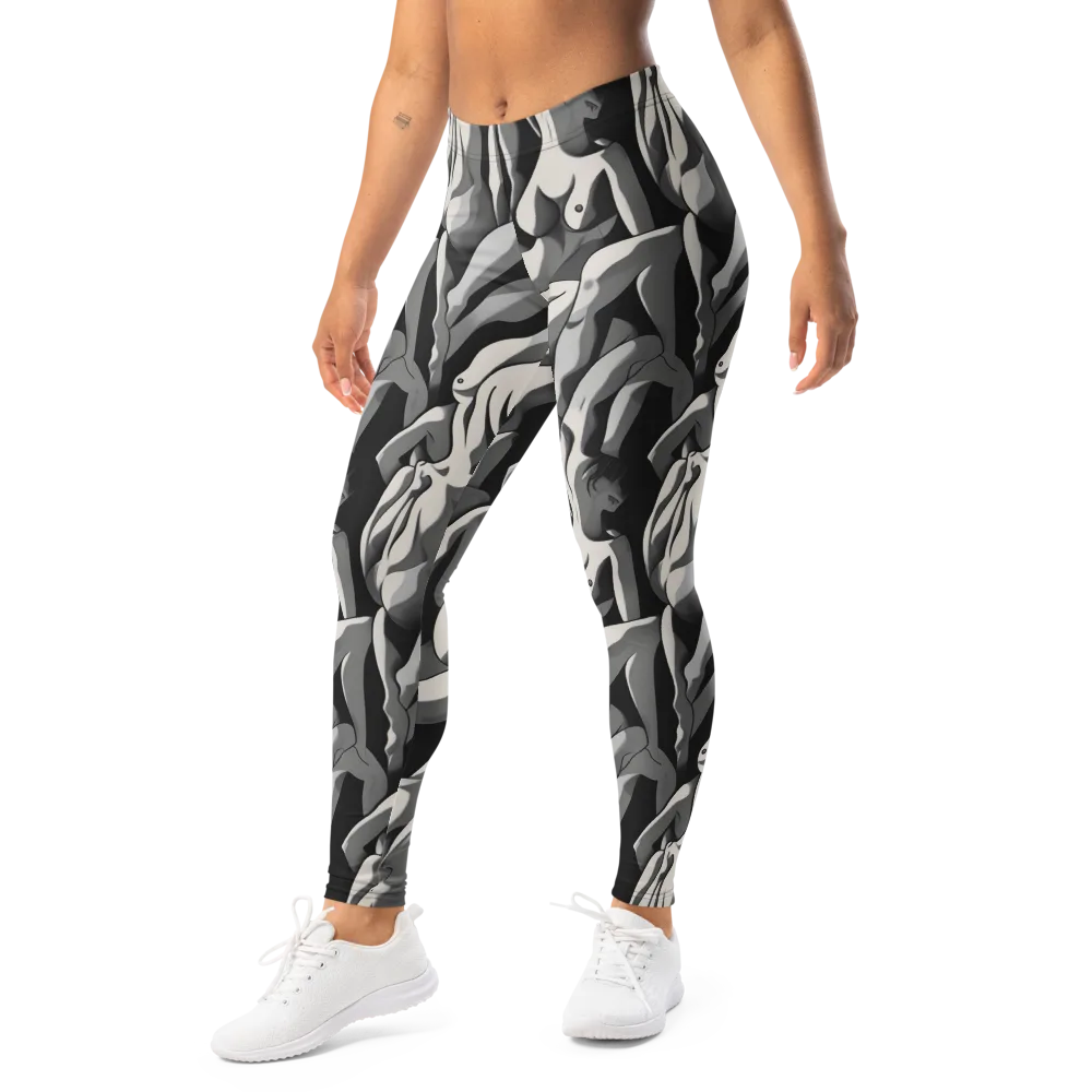 Silver Figurefield on Leggings — Left Front