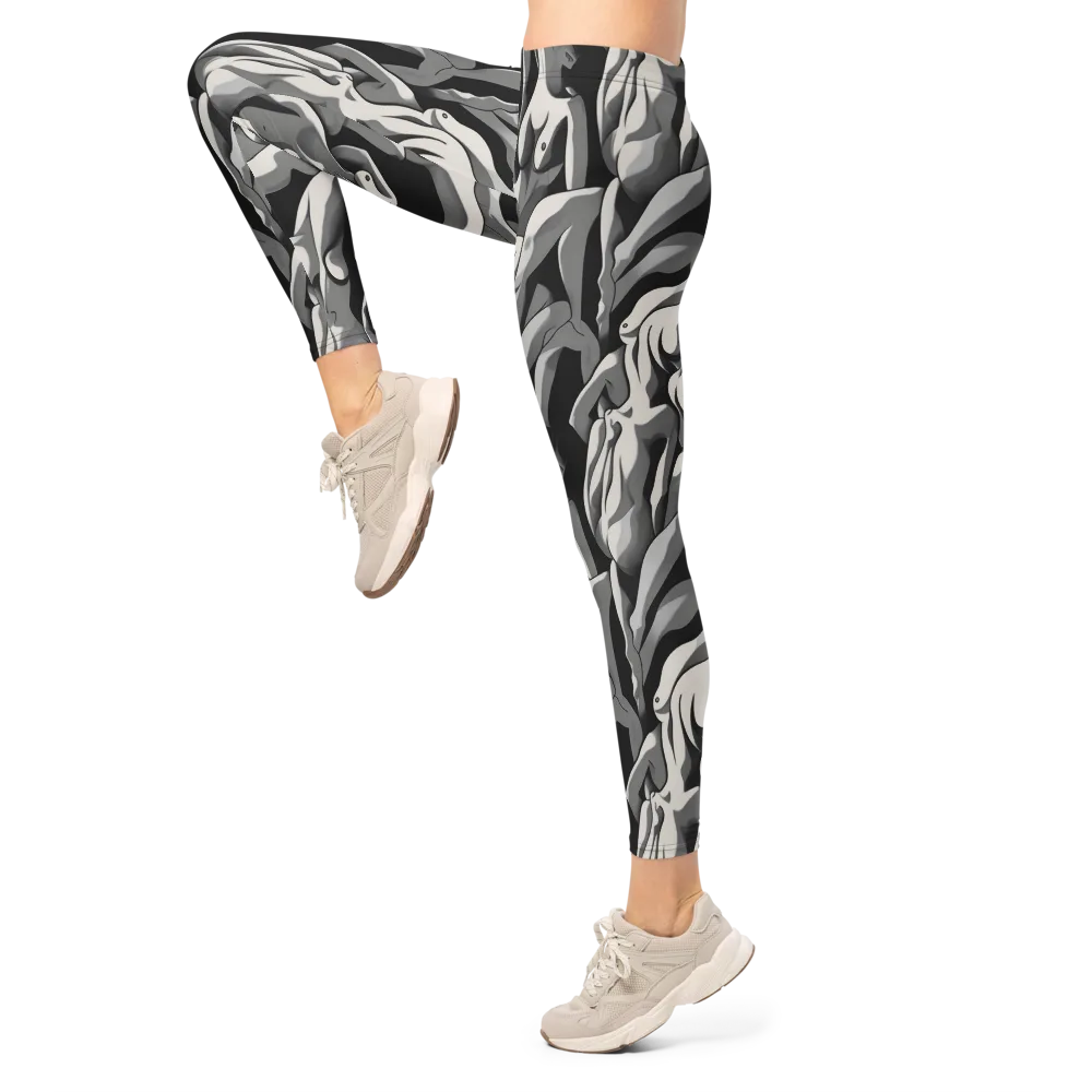 Silver Figurefield on Leggings — Left