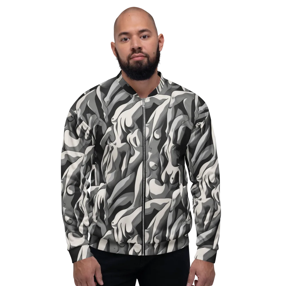 Silver Figurefield on Bomber Jacket — Front