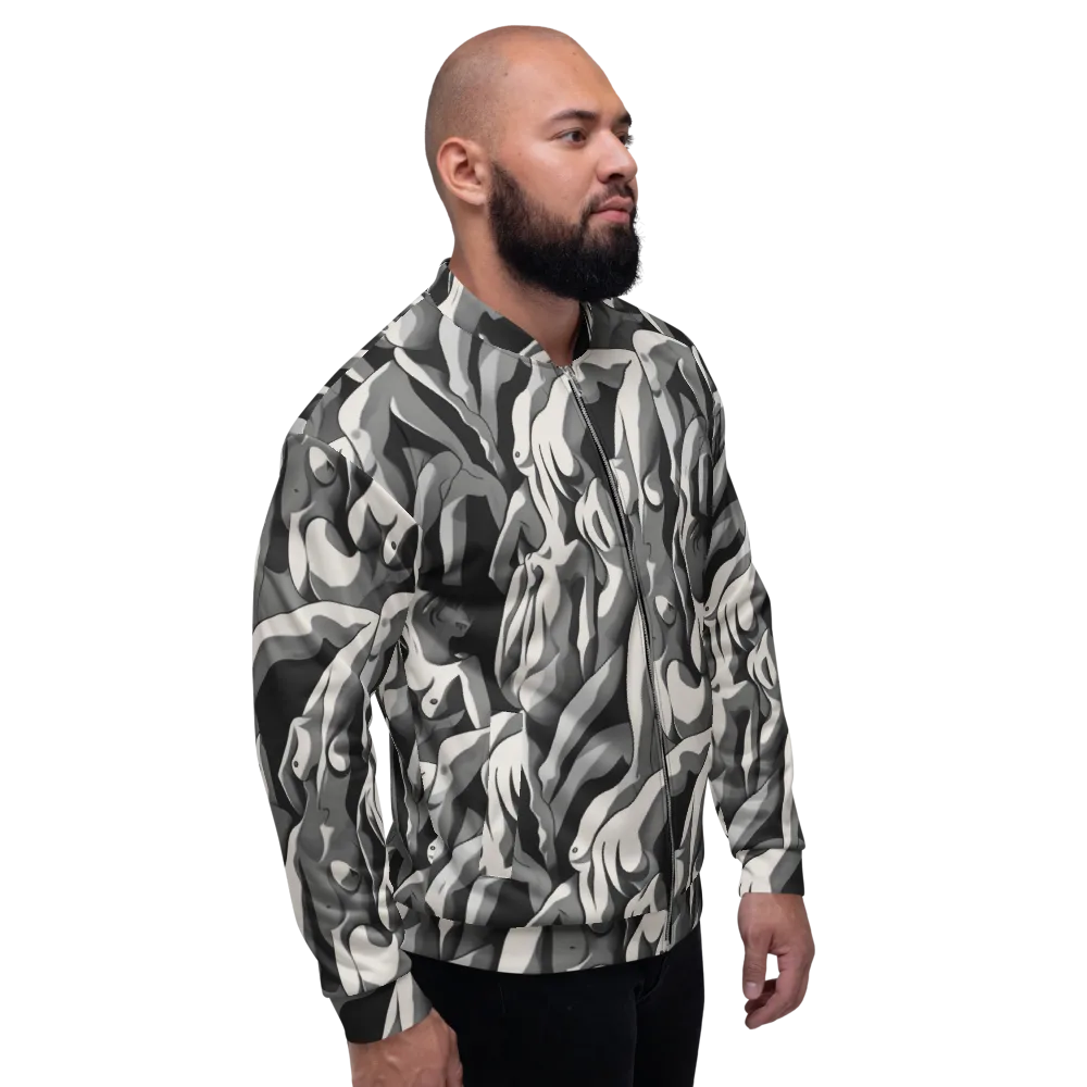 Silver Figurefield on Bomber Jacket — Right