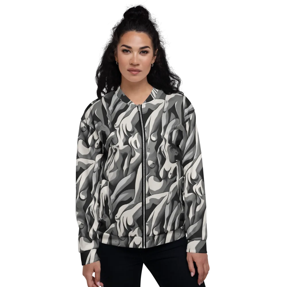 Silver Figurefield on Bomber Jacket — Front