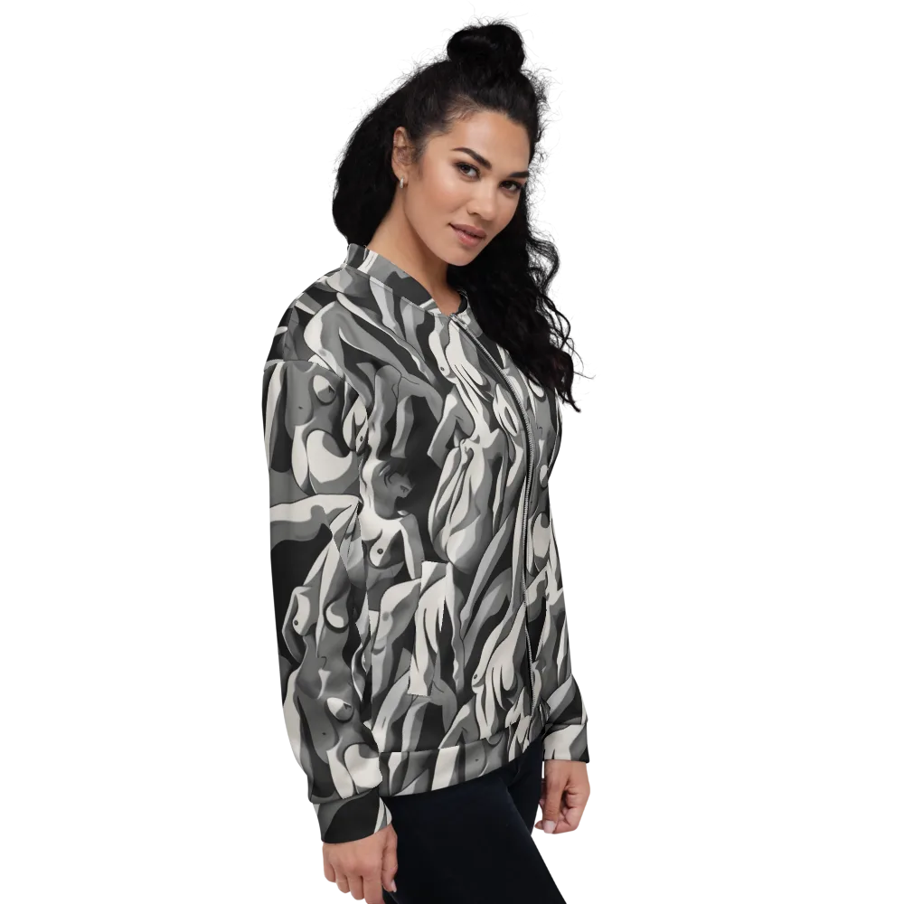 Silver Figurefield on Bomber Jacket — Right