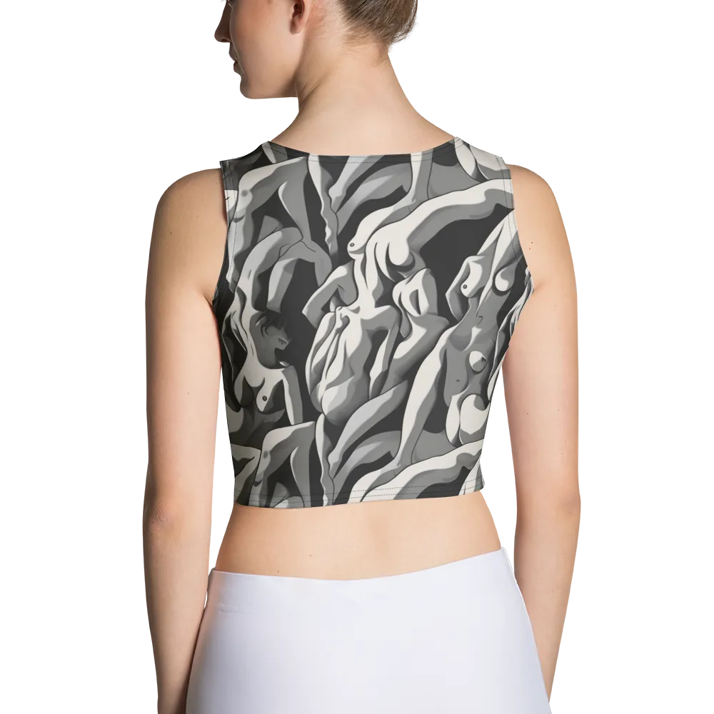 Silver Figurefield on Crop Top — Back