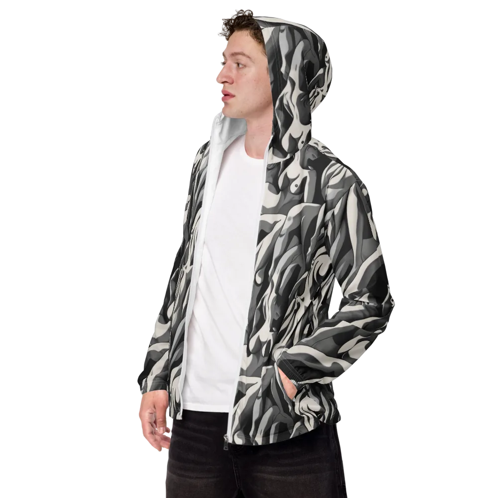 Silver Figurefield on Men's Windbreaker — Left Front