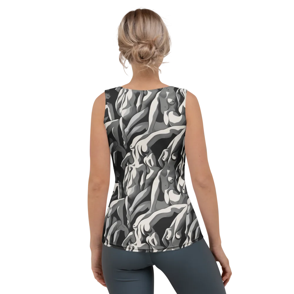 Silver Figurefield on Women's Tank Top — Back