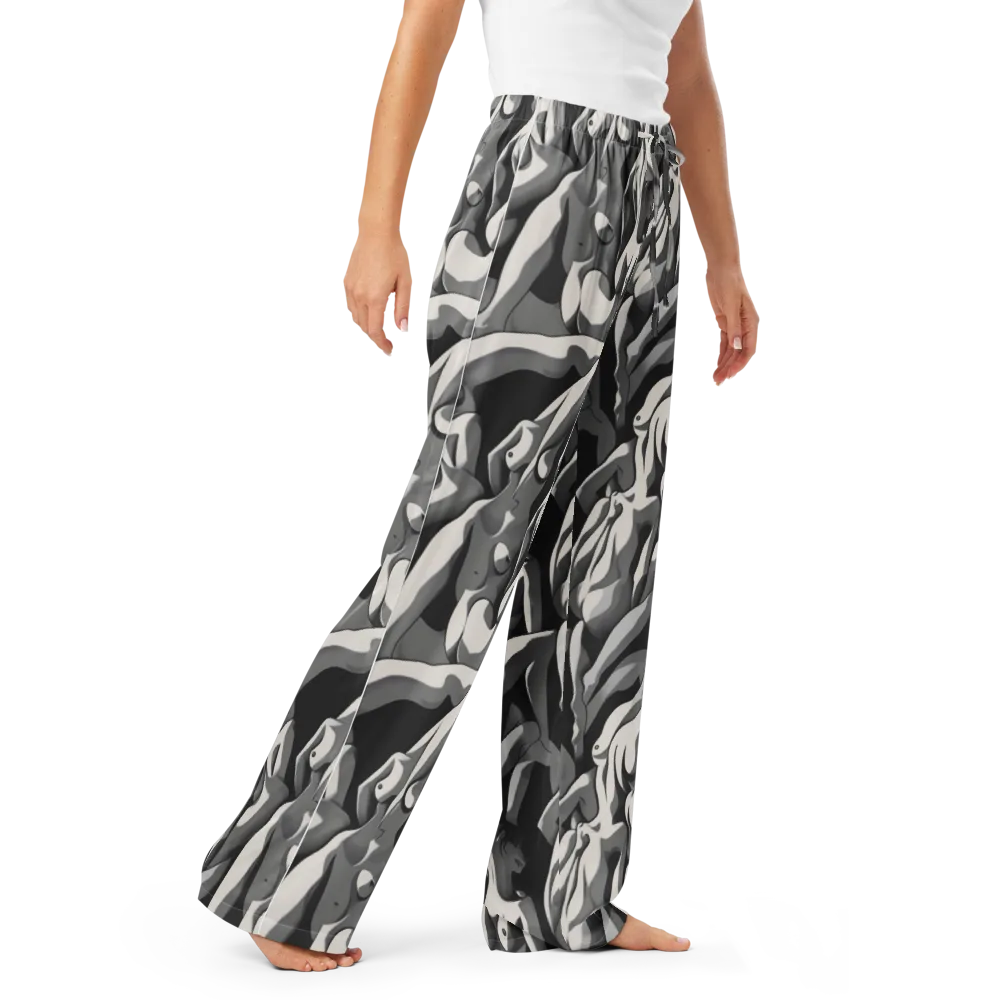Silver Figurefield on Women's Pajama Pants — Right Front