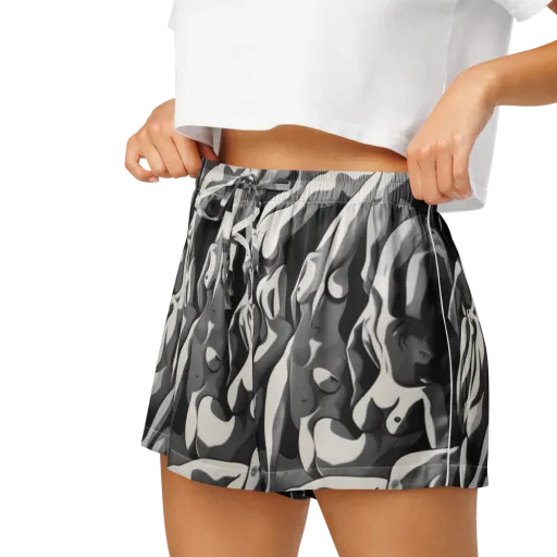 Silver Figurefield on a Women's Pajama Shorts