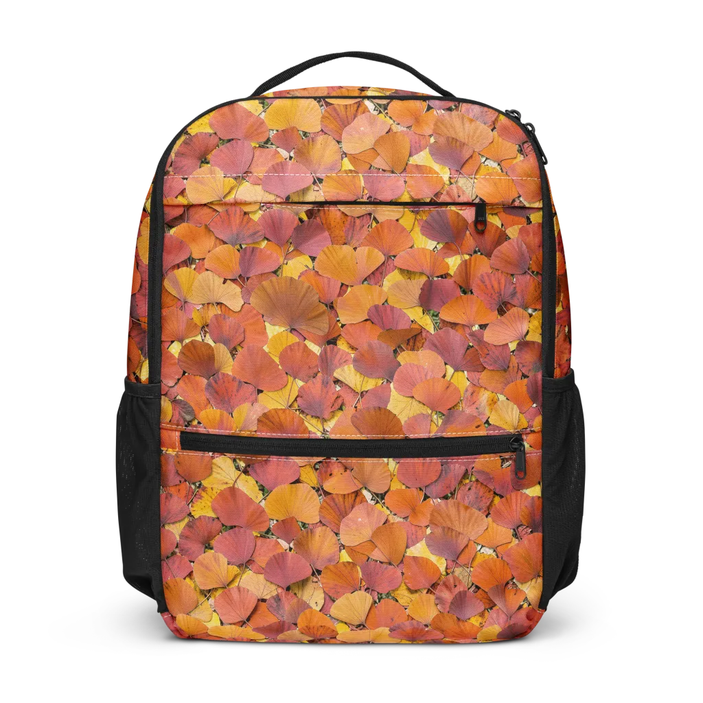 Autumn Ginkgo on Utility Backpack — Front