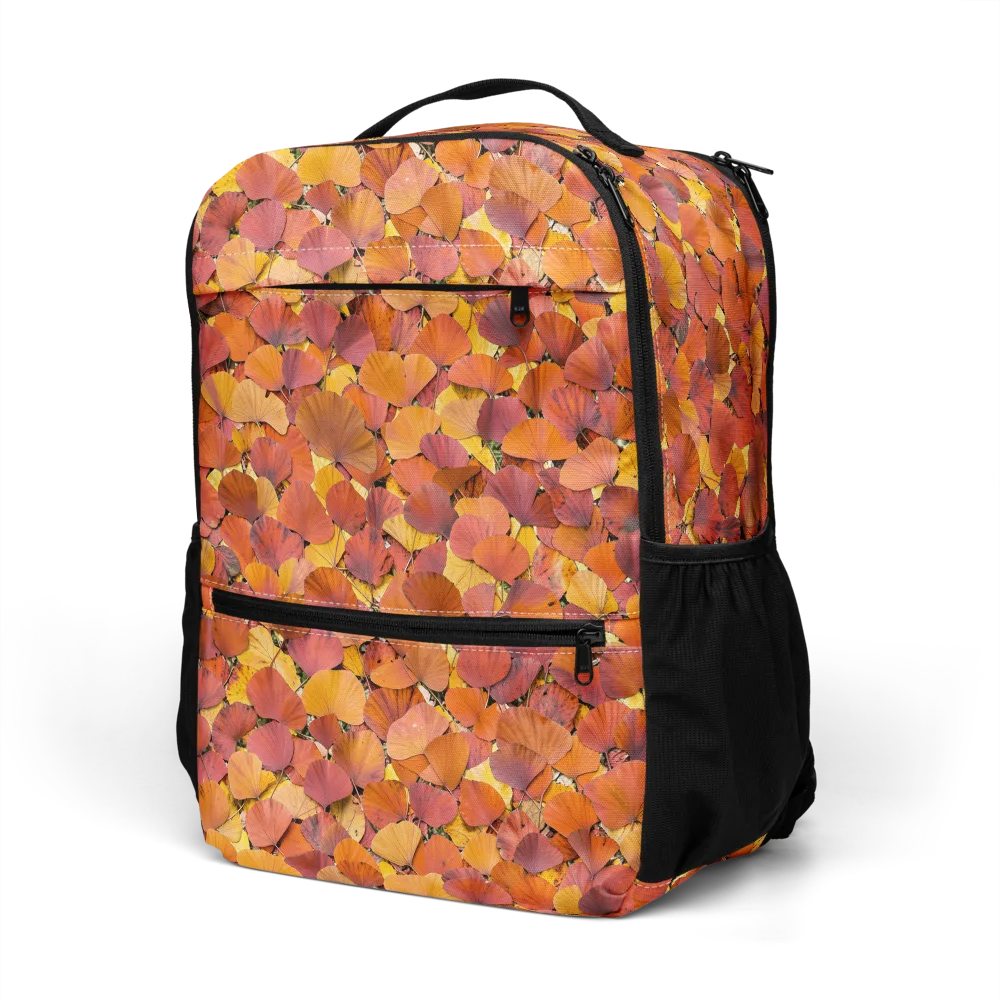 Autumn Ginkgo on Utility Backpack — Left Front