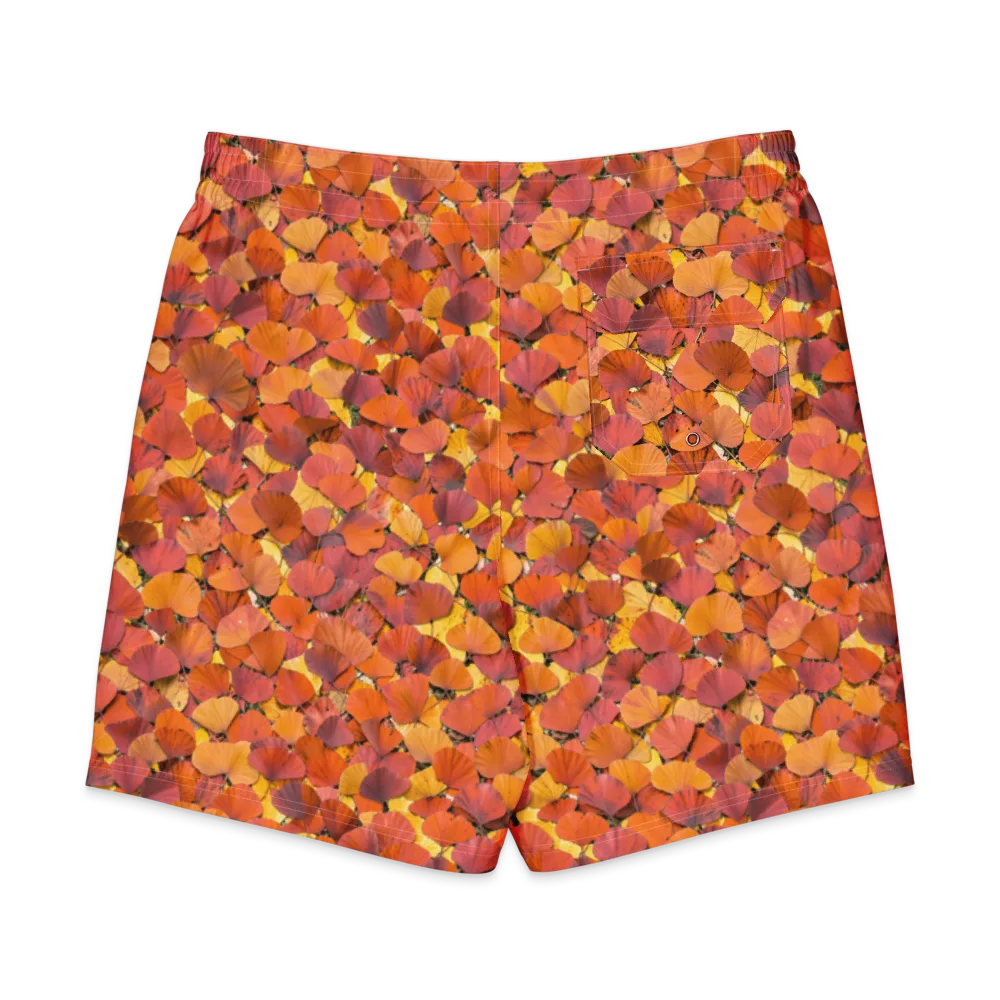 Autumn Ginkgo on Men's Board Shorts — Back